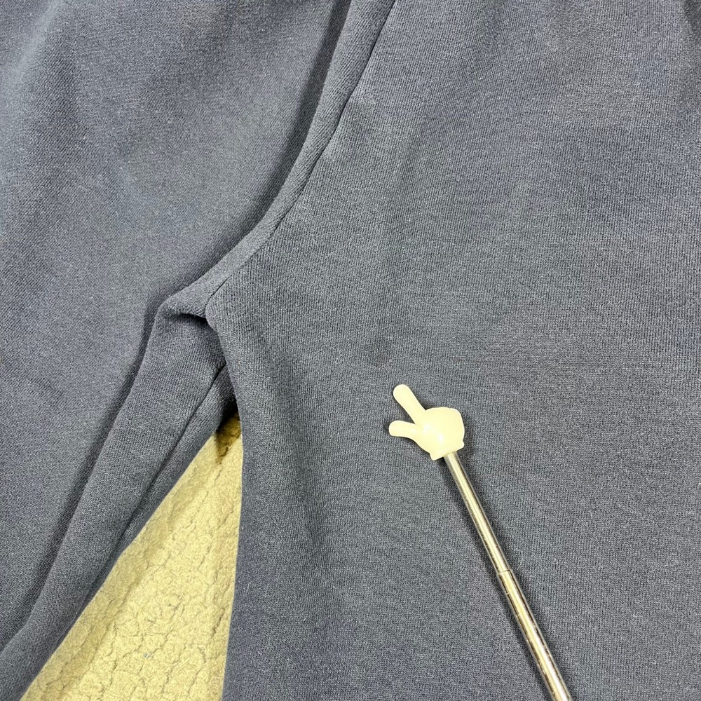Aritzia Sweatfleece Boyfriend Fit Wide Leg Sweatpants Navy Blue XS 6440 - Picture 7 of 14